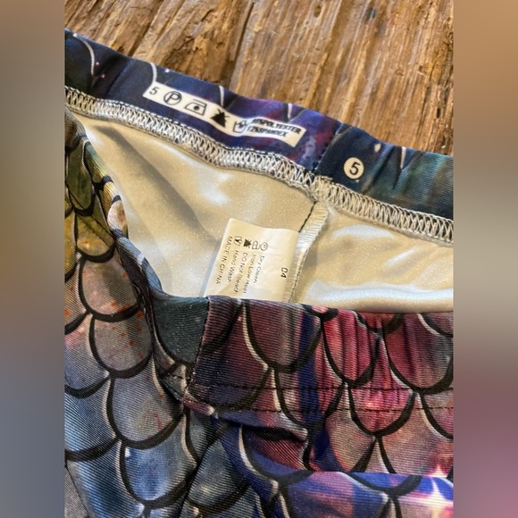 MERMAID Leggings Tights Yoga Pants Halloween Costume Cosplay Women’s Size M - Picture 3 of 4